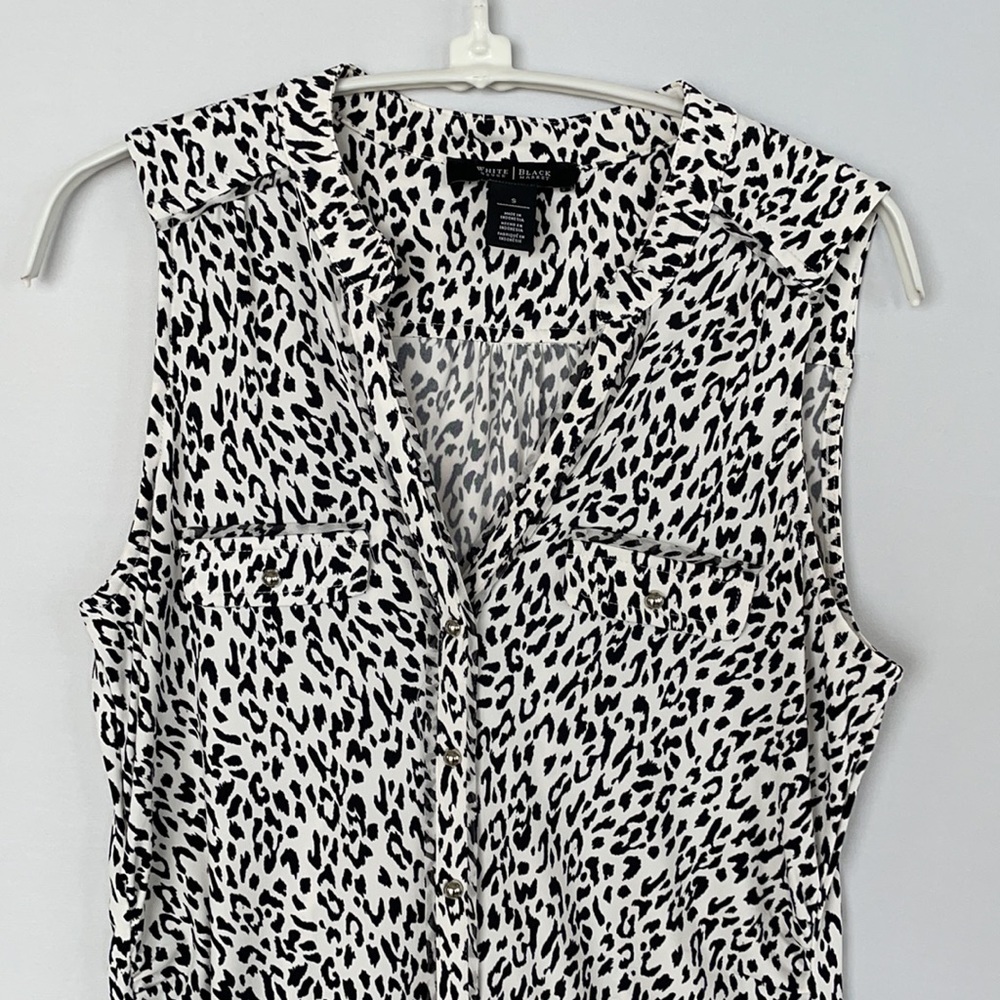 WHBM Leopard Sleeveless Top Size Small - Picture 16 of 16